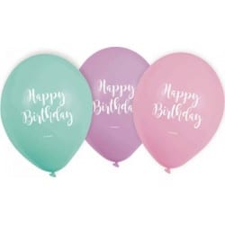 6 Ballons Happy Birthday...