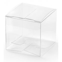 10 Boîtes transparent 5x5x5cm