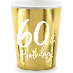 6 Gobelets 60th Birthday or...