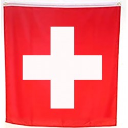 Drapeau Suisse léger 120x120cm