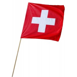 Drapeau Suisse 30x30cm avec...