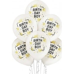 6 Ballons Ø 30cm Birthday Boy