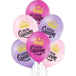 6 Ballons Ø 31cm Little Queen