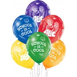 6 Ballons Ø 30cm School is...