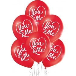 6 Ballons Ø 31cm You and Me