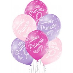 6 Ballons Ø 30cm Princess