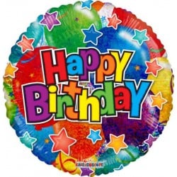 Ballon alu Happy Birthday...