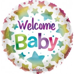 Ballon alu Welcome Baby 38cm