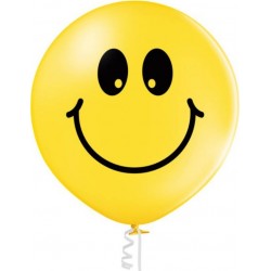 1 Ballon Ø 60cm Smiley