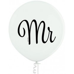 1 Ballon Ø 60cm blanc Mr
