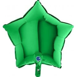 Ballon alu Etoile vert 42x40cm