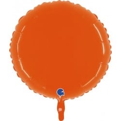 Ballon alu rond néon orange...