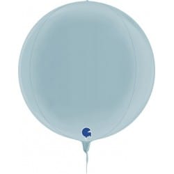 Ballon alu 3D rond bleu...