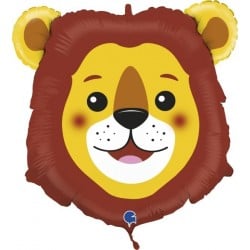Ballon alu Tête Lion 51x46cm