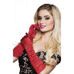 Gants coude Hollywood rouge
