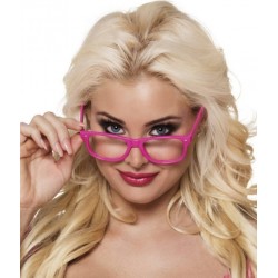 4 Lunettes Party rose fluo
